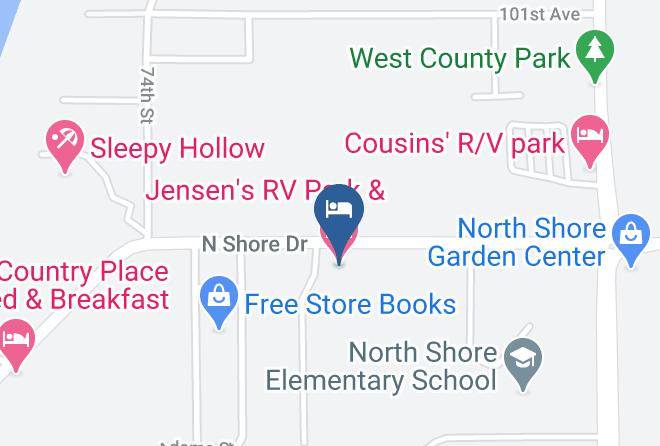 Jensen's Rv Park & Motel Map
