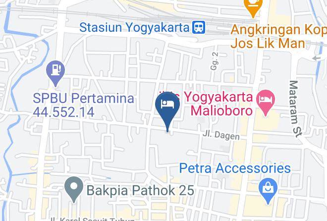 Kota Yogyakarta - Jentra Dagen Hotel Maps
