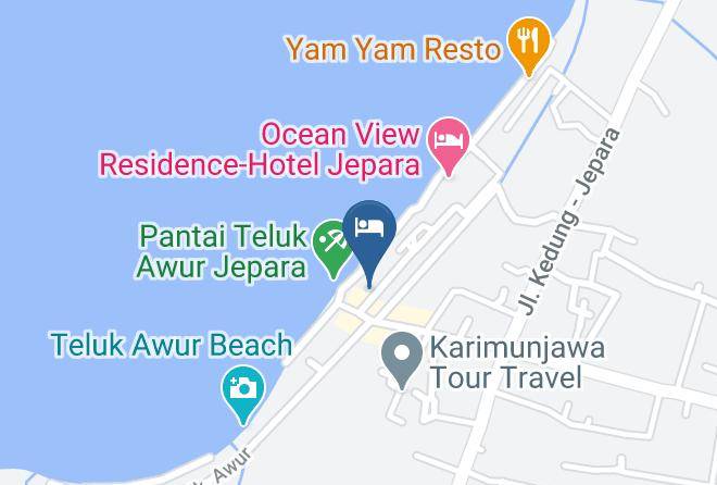Jepara Regency - Jepara Marina Beach Bungalows Maps