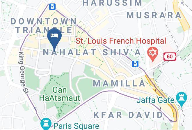 Jerusalem - Jeru Caps Hotel Maps
