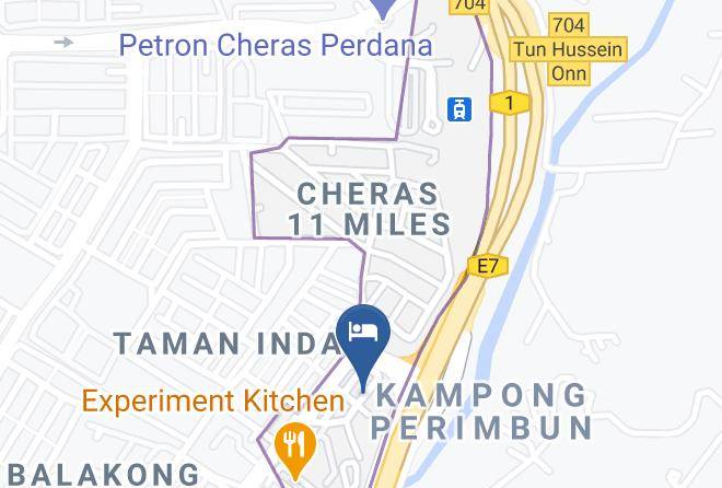 Hulu Langat - Jes Hotel Maps