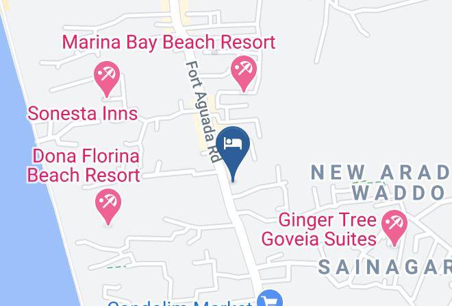 Bardez - Jessica Saffron Beach Resort Maps