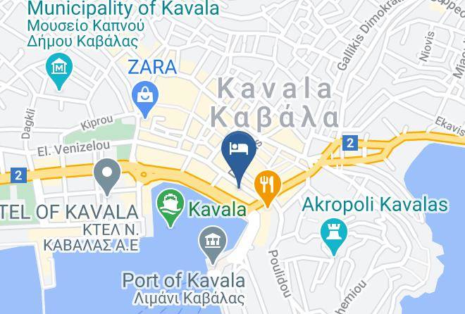 Kavalla - Jetties & Moorings Central Apt Maps
