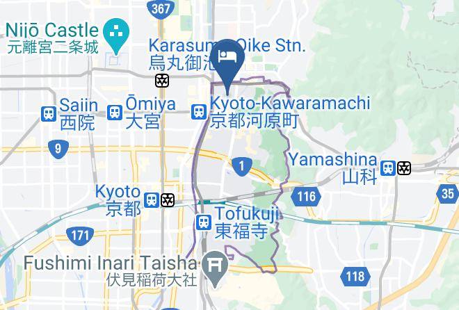 Kyoto City Higashiyama Ward - Jeugiya Inn Maps