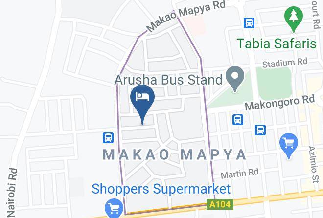Arusha - Jevas Hotel Maps