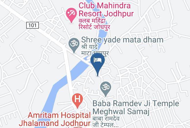 Jodhpur Sub District - Jhalamand Garh Hotel Maps