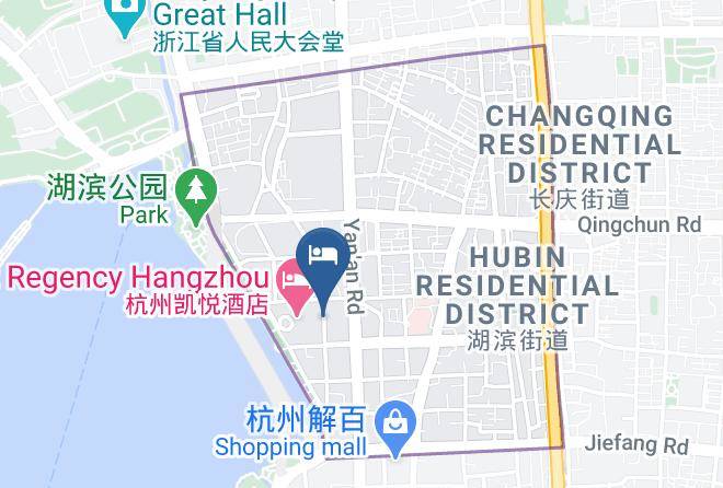 Hangzhou - Jiannei Xinsi Hotel Maps