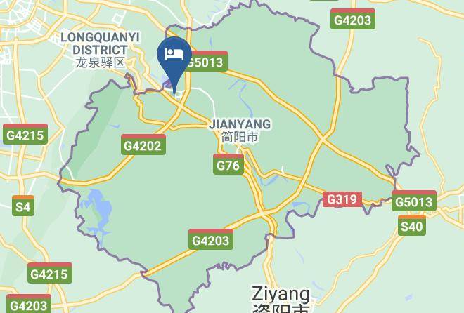 Chengdu - Jianyang Shujin Times Hotel Maps
