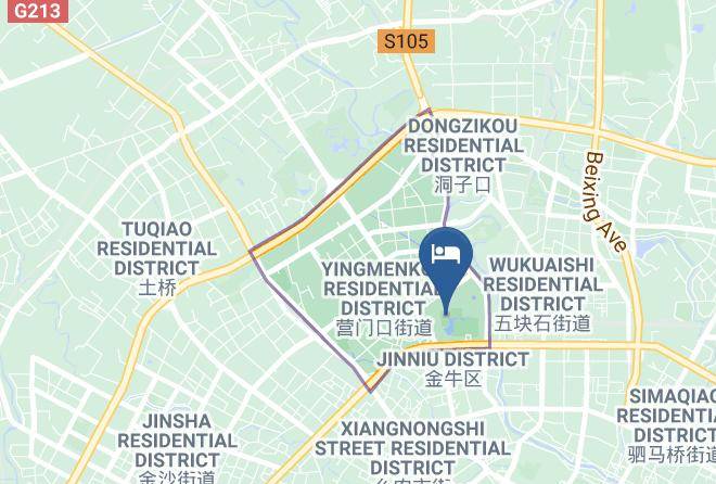 Chengdu - Jiaotong University Jinghu Hotel Maps