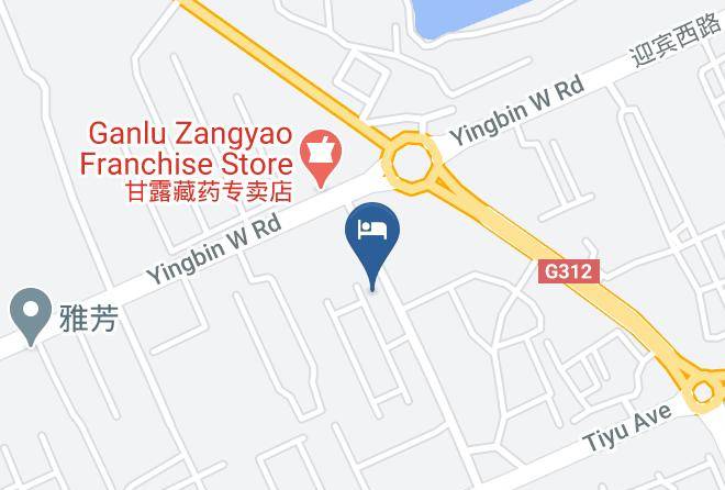 Jiayuguan - Jiayuguan Haohai Hotel Maps