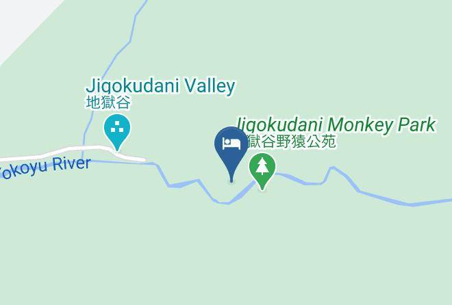 Yamanouchi Townshimotakai District - Jigokudani Hot Spring Korakukan Maps