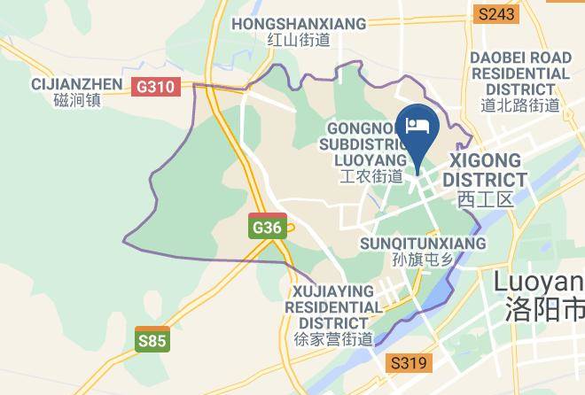 Luoyang - Jin'an Peony Plaza Hotel North Gate Maps