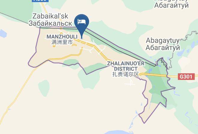 Hulun Buir - Jindi Business Hotel Manzhouli Maps