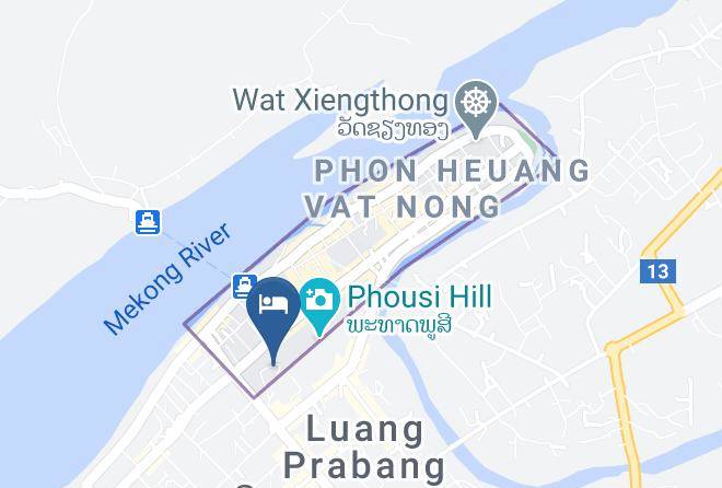 Louangphrabang - Jing Land Hotel Maps