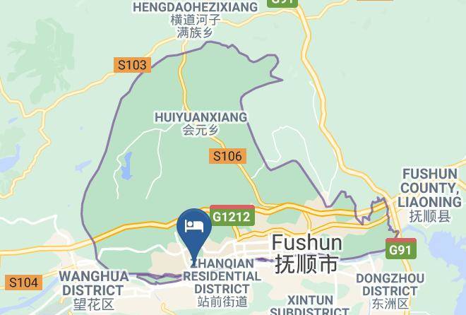 Fushun - Jingangwan Business Hotel Maps