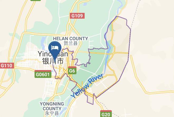 Yinchuan - Jingshui Meilin Hotel Maps