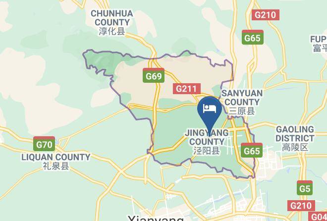 Xianyang - Jingyang Yuhang Theme Hotel Maps