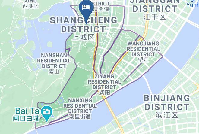 Jinjiang Inn Central Hangzhou West Lake Avenue Map