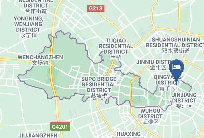 Chengdu - Jinjiang Inn Chengdu Wenwu Road Maps