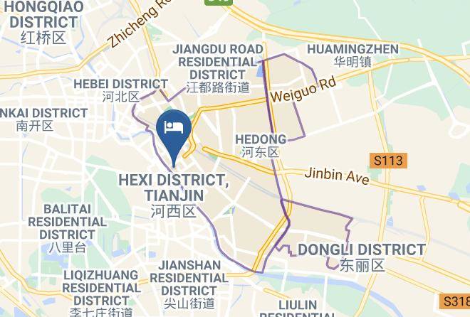 Hedong District - Jinjiang Inn Tianjin Bawei Road Maps