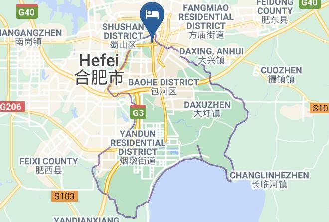 Hefei - Jinjiang Metropolo Hotel Hefei Baohe Maps