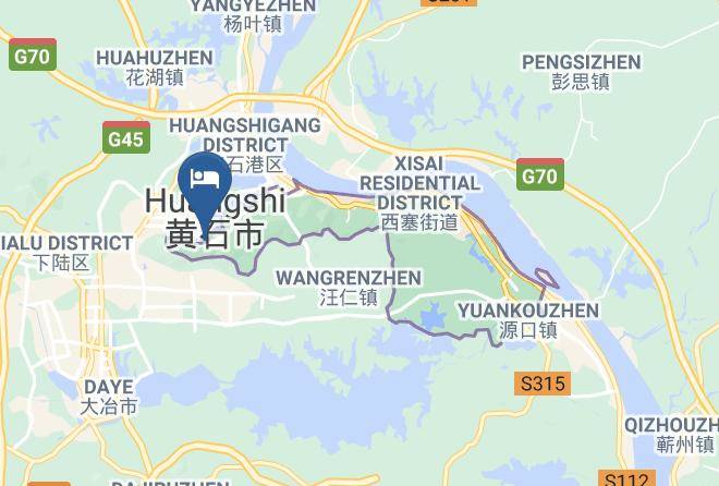 Huangshi - Jinshan Hotel Maps