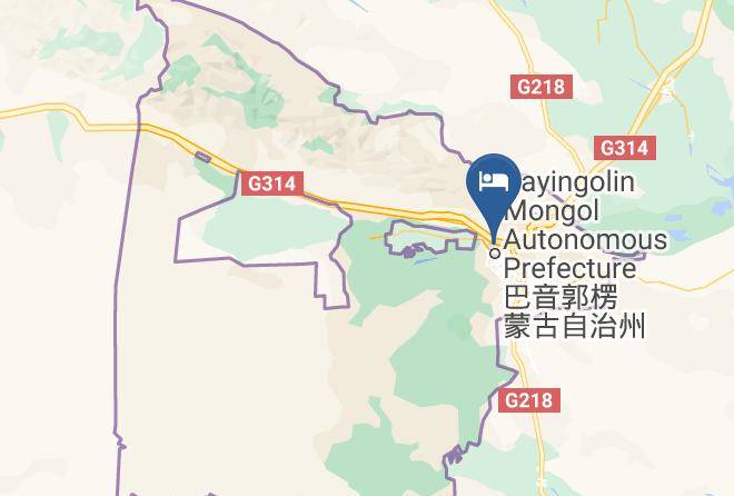 Bayinggolin Mongol Aut Prefecture - Jinye Hotel Maps