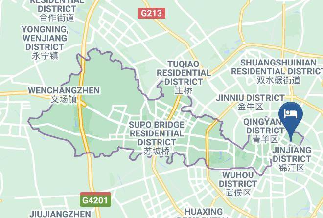 Jinzhu Yusha Hotel Chengdu Map