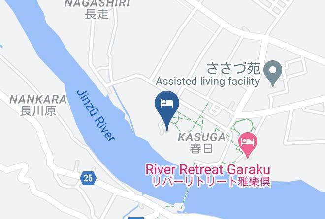 Toyama City - Jinzu Gorges Kasuga Hot Spring Yu Thoria Etchu Maps