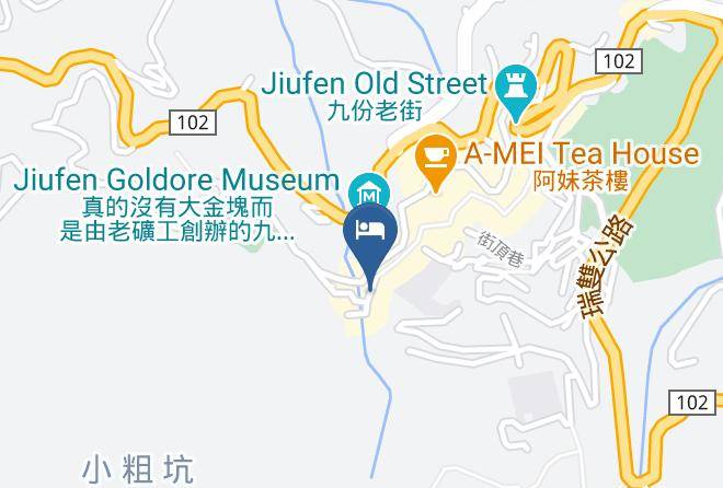 Ruifang District Jioufen - Jiufen Mountains Echoed B&b Maps
