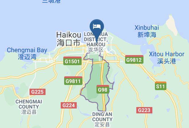 Haikou - Jiugang Haikou Hotel Maps