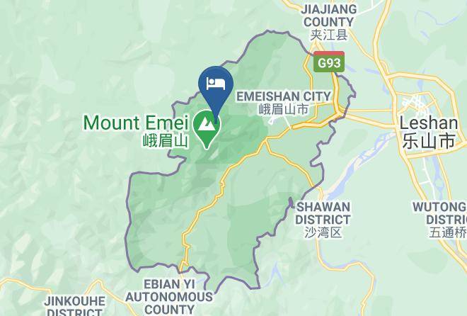 Leshan - Jiuling Ganglv Hotel Maps