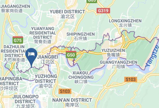Jiangbei District - Jiupin Yaju Hotel Maps