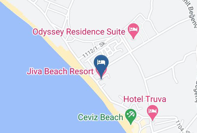 Fethiye - Jiva Beach Resort Maps