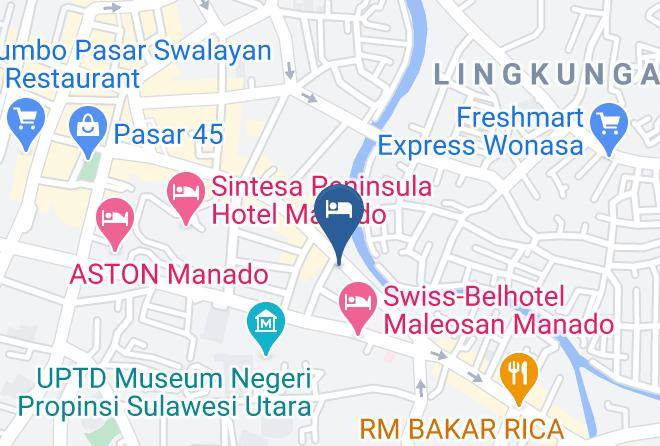 Kota Manado - Jle's Hotel Maps