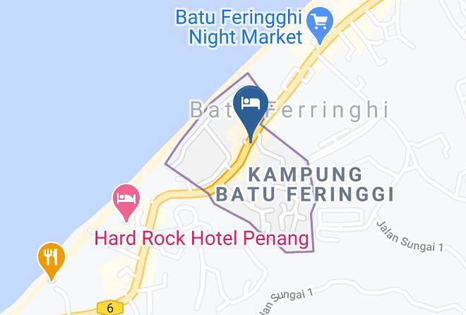 Batu Ferringhi - Jma Ferringhi Beach Hotel Maps