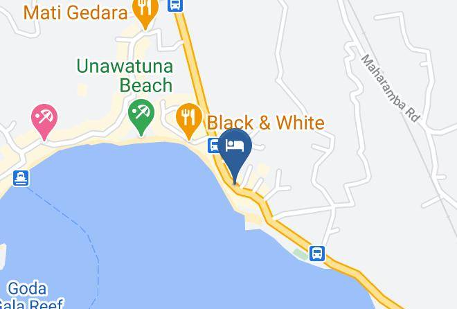 Joes Resort Unawatuna Map
