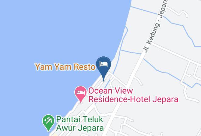 Jepara Regency - Joglo Putu Inten Resort Maps