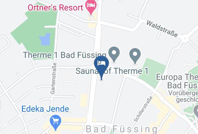 Johannesbad Hotel Fussinger Hof Map
