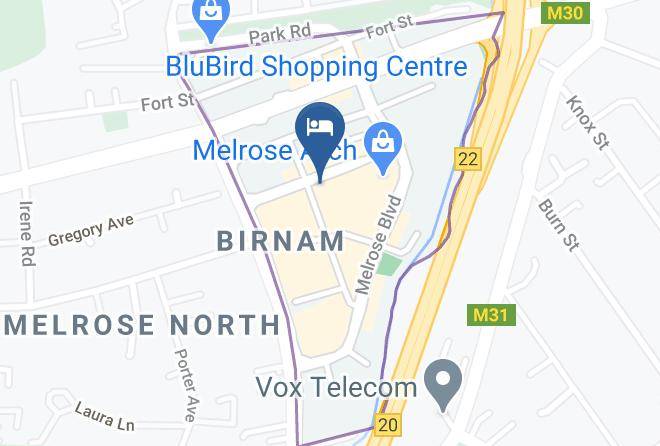 City Of Johannesburg - Johannesburg Marriott Hotel Melrose Arch Maps