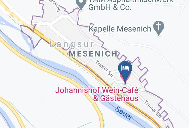 Trier Saarburg - Johannishof Wein Cafe & Gastehaus Maps
