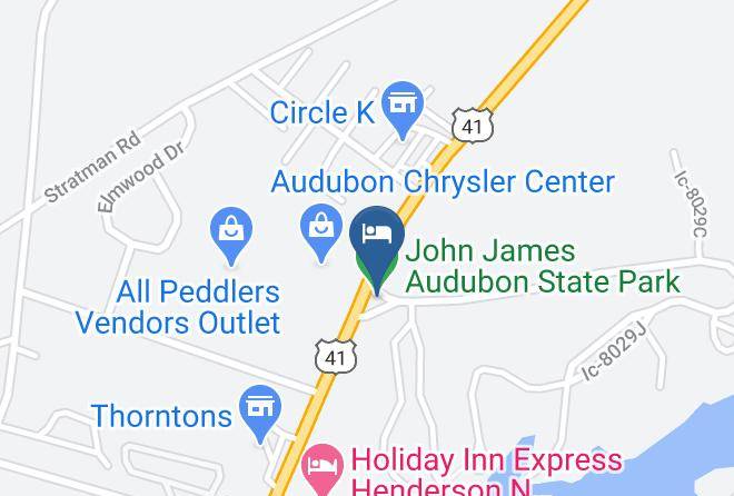 John James Audubon State Park Map