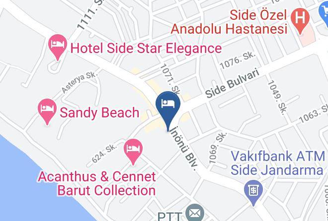 Manavgat - Joker Side Hill Hotel Maps
