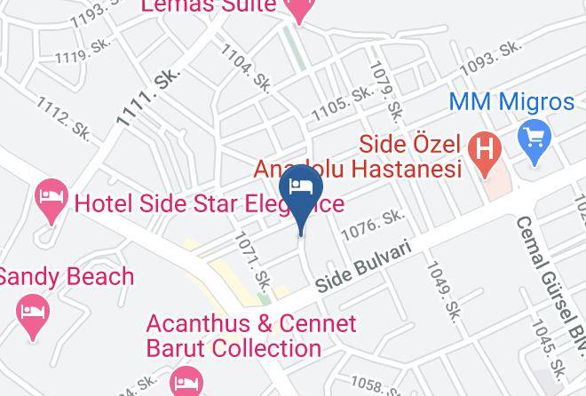 Manavgat - Joker Vista Hotel Side Maps