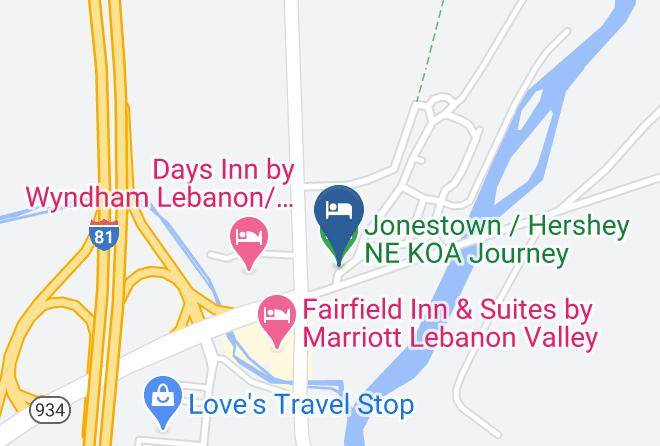 Lebanon - Jonestown Hershey Ne Koa Journey Maps