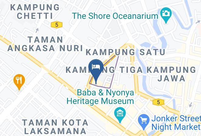 Melaka Tengah - Sydney Backpackers Melaka Maps