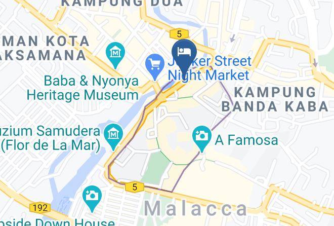 Melaka Tengah - Jonkered Heritage Hotel Maps