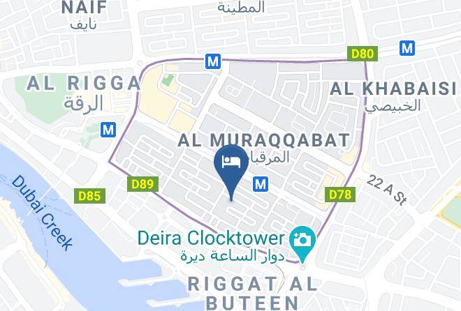 Dubai - Jood Palace Hotel Dubai Maps