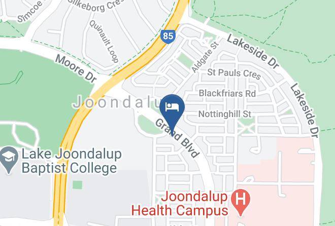 Joondalup - Joondalup City Hotel Maps
