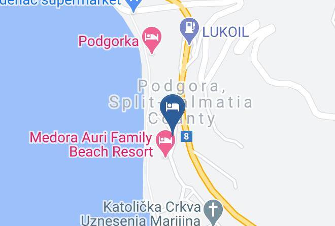 Josko Apartman Map - Split Dalmatia - Podgora